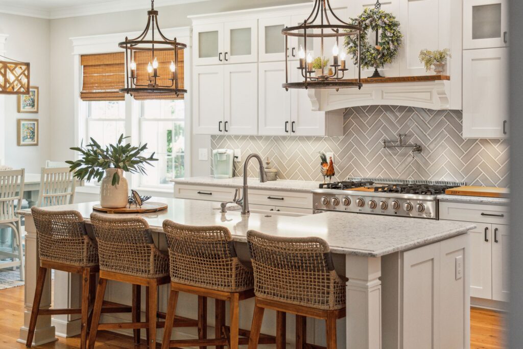 Kitchen Island in a nice upscale home