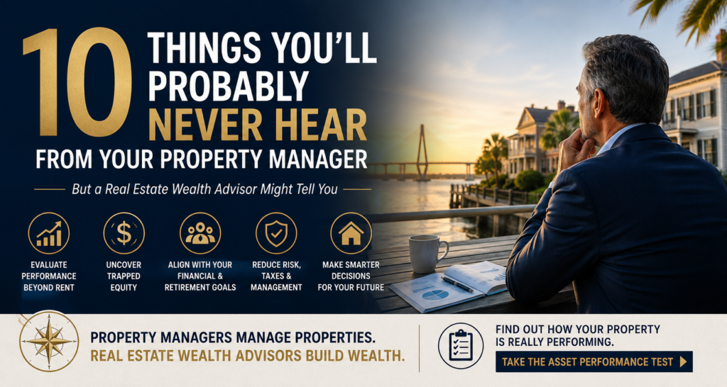 10 Things You'll Never Hear From Your Property Manager But You will from your Real Estate Wealth Advisor