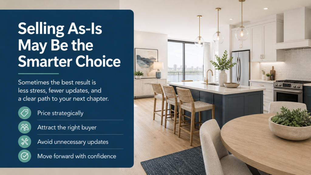 when deciding to either renovate or sell as is, selling as is may be the smarter choice