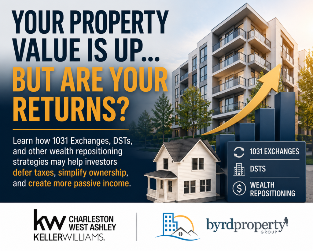 A real estate wealth advisor can help you discover if it's time to reposition your wealth.
